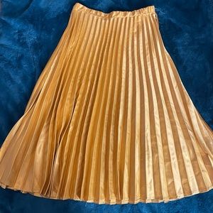 Gold ankle length skirt
